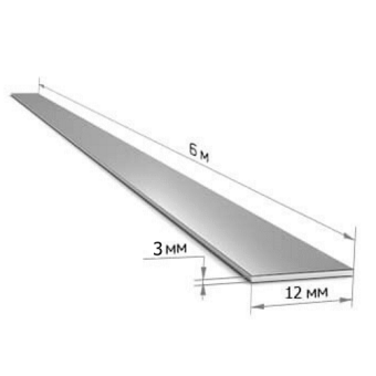 Полоса стальная 12*3мм