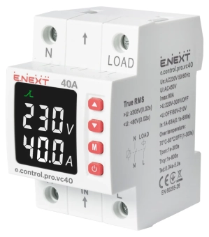 Реле контроля напряжения и тока e.control.pro.vc40