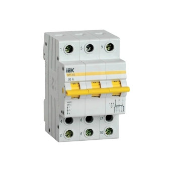 Перекидной рубильник IEK BPT-63 3P 50 A 400 В