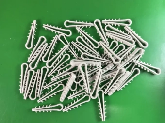 Дюбель зажим для круглых кабелей - Ø6mm, тип "Ёлочка", Wave, (100шт)