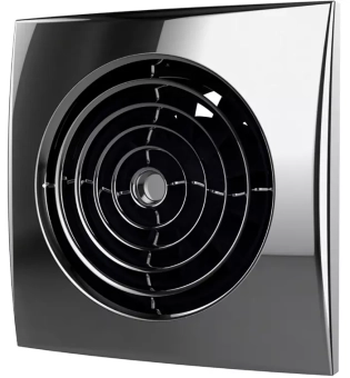 Дизайнерский вытяжной вентилятор с обратным клапаном DICITI AURA 4C D100 Chrome