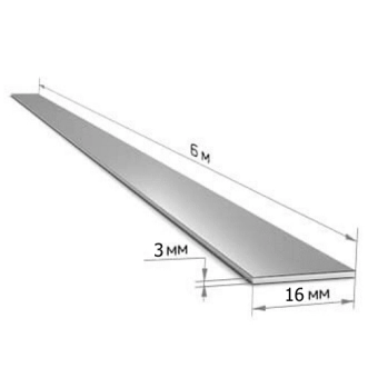 Полоса стальная 16*3мм