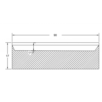 Квадратный душевой поддон Raisa 90*90