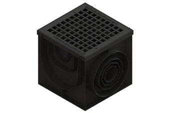 Решетка ливневая чугунная Basic для дождеприемника 400х400 С250 (390x390x66)