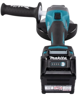 Углошлифовальная машина на аккумуляторе 125mm, 2 аккумулятора XGT 40V, 4Ah, MAKITA