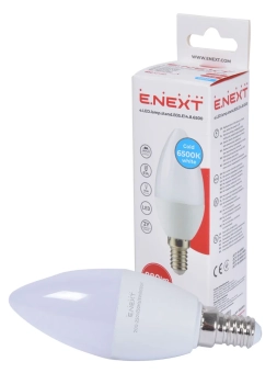 Лампа светодиодная e.LED.lamp.stand.B35.E14.8.6500