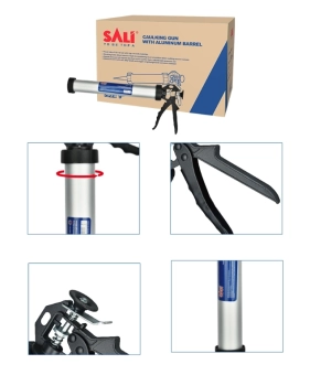 Пистолет для мастик, алюминиевая туба, L=38см, SALI
