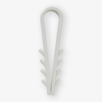 Дюбель-хомут «Елочка» круглый Ø 10 белый