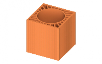 Блок карамический дымоходный 240*240*238 d=170 CV D