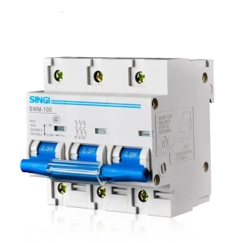 Автоматический выключатель 3P 125A С 10кА SWM-100 SINGI