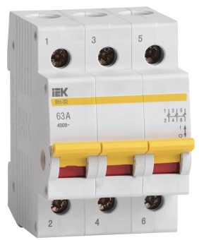 Выключатель нагрузки  ВН-32 3Р 63А IEK