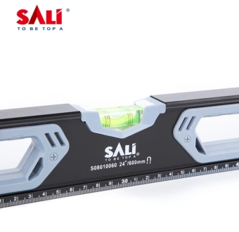 Уровень алюминиевый строительный, противоударный, с магнитом 50 см, SALI