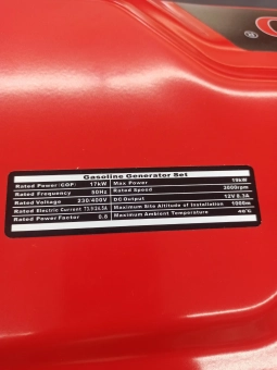 Электрогенератор на бензине 220/380V 27HP, 17-18kW, Двух-цилиндровый V-образ OHV, R23000D-T, GX NewLand