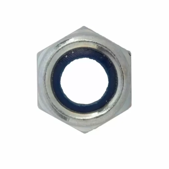 Гайка со стопорным кольцом М-8 сталь 5, оцинкванная DIN 985 