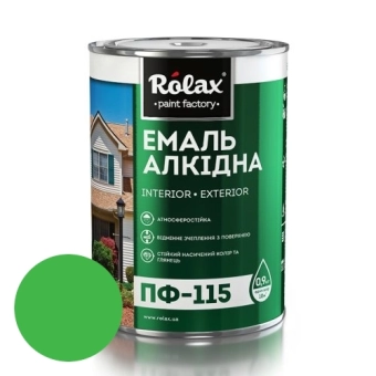 Срок Эмаль алкидная ПФ-115, глянцевая, без мела, основа микро мрамор, Светло-зеленая, 2,8л
