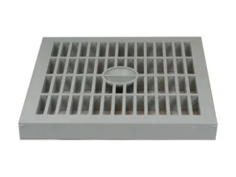 П-колодец "Compact", решетка PVC 200х200 мм (серая) MufleSystem