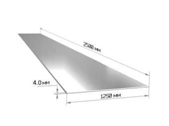 Лист стальной 4.0*1250*2500мм
