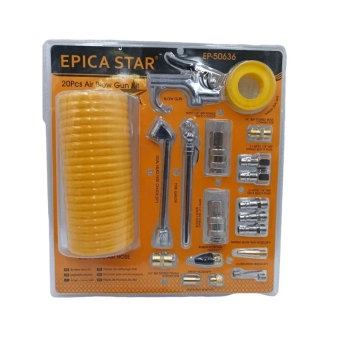 Набор: Пневматический пистолет + насадки + шланг (20 единиц), EP-50636, Epica Star