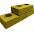 Кирпич облицовочный LEGO (жёлтый) 240*120*60мм