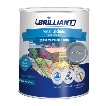 Эмаль алкидная Extreme Protection серый металл 0.75л
