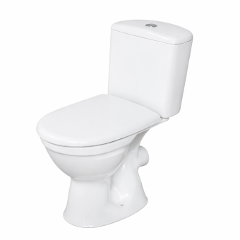 Унитаз Cersanit Merida New с нижним подводом воды, горизонтальный выпуск, сиденье PP