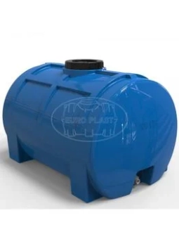 Емкость 100 л горизонтальная, овальная (синяя)+ штуцер ½ 70x46x45 (0,145m3)