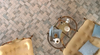 Плитка керамогранит Midway Brown 420*420  мм, матовая, мультиколор, камень