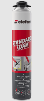 Пена монтажная полиуретановая Standart Pistol 750ml Elefant