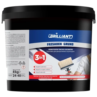 Грунтовка для декоративных штукатурок Fassaden Grund 8кг Brilliant 