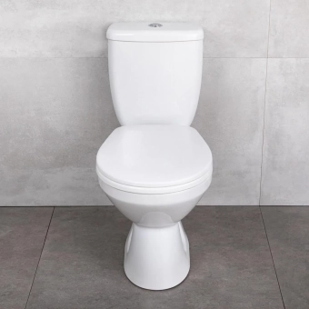 Унитаз компакт CERSANIT MITO GREY нижний подвод горизонтальный PP