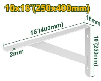 Кронштейный для полки усиленный 400*250 мм JDZJ2340 Jadever