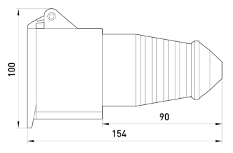 Силовая розетка переносная 380В, 32А