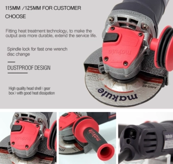 Углошлифовальная машина 100/115 мм, 220V, 850W, 11000 об/мин, MAKUTE