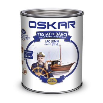 Лак для дерева, Яхтный 3 в 1 OSKAR, 0,75 л, Роза