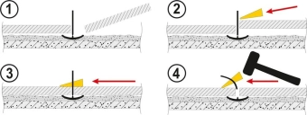 Набор зажимов для системы выравнивания плитки (СВП) Vorel (100 шт)