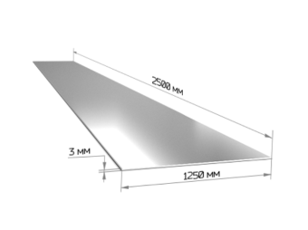 Лист стальной 3.0*1250*2500мм