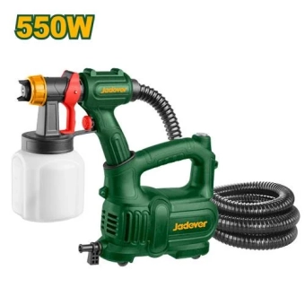 Краскопульт электрический на плечо 550W; 0,1-0,2 Bar; 800ml; Jadever