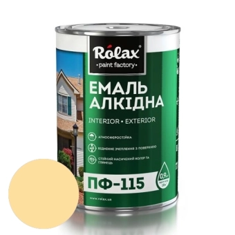 Срок Эмаль алкидная ПФ-115, глянцевая, без мела, основа микро мрамор, Бежевая, 0,9л