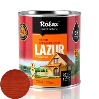 Срок Лазурь Алкидная для дерева, Черешня, LAZUR Rolax 0.75л