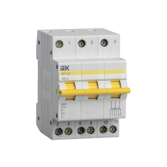 Перекидной рубильник IEK BPT-63 3P 40 A 400 В