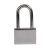 Замок навесной b50мм, чугун, хромир., длинная дужка d7,5мм