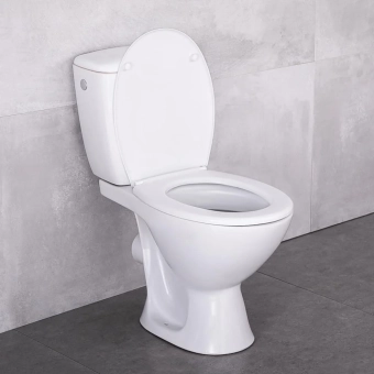 Унитаз Компакт CERSANIT - KASKADA, боковой подвод, горизонтальный, PP