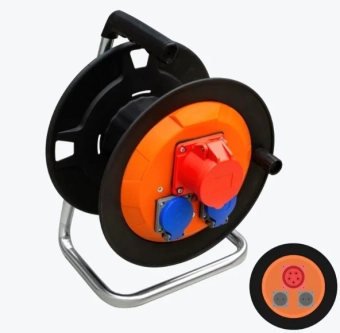 Катушка для удлинителя 2 гнезда 1x16A 250V/1 гнездо 5x16A 380V IP44 59 900 03 AY-KA