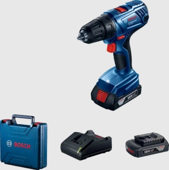 Дрель-шуруповерт на аккумуляторе 18 В, 2 Ач, GSR 180, BOSCH