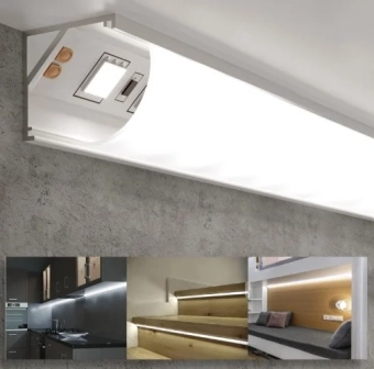 Профиль LED угловой 2m 15.8*15.8mm PL-1616 2m алюминий PANLIGHT
