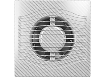 Вентилятор вытяжной с ультра-тонкой лицевой панелью Ø100 мм, SLIM 4C White Carbon, ERA