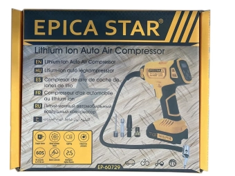 Компрессор автомобильный на аккумуляторе 20V 120psi; LCD дисплей; EP-60729; Epica Star