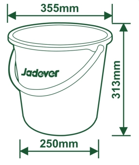 Ведро пластиковое 18 л  JDBU1318 Jadever