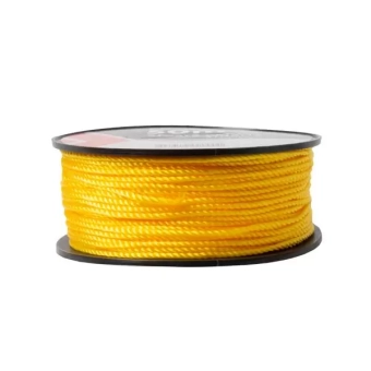 Шнур строительный, 2мм*100м, желтый, на катушке PROFMET