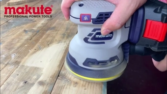 Шлифовальная машинка орбитального типа на аккумуляторе, 20V, Ø125mm, COS1251, Makute